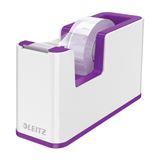 LEITZ Tischabroller WOW Duo Colour perlwei&szlig;/violett