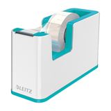 LEITZ Tischabroller WOW Duo Colour perlwei&szlig;/eisblau