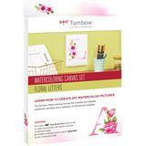 Tombow Florale Buchstaben Malset farbsortiert, 1 Set