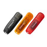 32 GB Intenso Rainbow Line Triple Pack schwarz USB 2.0