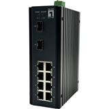 LevelOne Switch 10x GE IGU-1071 8x 1GbE,2x 2.5GbE SFP sw