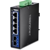 TrendNet 5-Port Hardened Industrial Gigabit DIN-Rail Switch