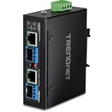 TrendNet 2-Port Industrial SFP to Gigabit PoE++ Media Conv.