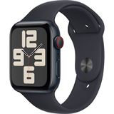 Apple Watch SE GPS + Cellular 44mm Midnight Aluminium Case with Midnight Sport Band - M/L