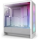 NZXT H5 Flow RGB (2024) Midi Tower ohne Netzteil weiss