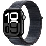 Apple Watch S10 Aluminium 42mm Diamantschwarz (Sport Loop tinte)