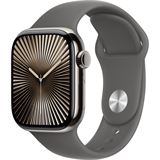 Apple Watch Series 10 GPS + Cellular 42mm Natural Titanium Case with