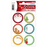 HERMA Aufkleber 15258 Geschenksticker Weihnachtsgrüße, 12 HERMA Aufkleber 15258 Geschenksticker Weihnachtsgrüße, 12