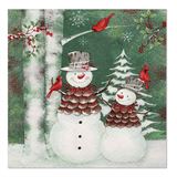 PAPSTAR Servietten Forest Snowmen 20 St.