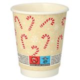 PAPSTAR 20 Einweg-Trinkbecher Candy Canes 0,2 ml