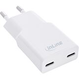 30 Watt InLine USB Netzteil Ladegerät Dual USB-C, PD, PPS, 30 Watt InLine USB Netzteil Ladegerät Dual USB-C, PD, PPS,