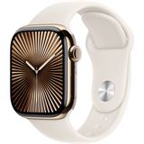 Apple Watch S10 Titan Gold Cellular 42mm (Sportarmband polarstern) M/L