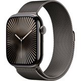 Apple Watch S10 Titan Schiefer Cellular 46mm (Milanaise Armband schiefer) S/M