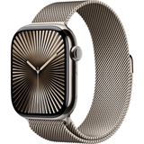 Apple Watch S10 (2024) Titan Cellular 46mm natur (Milanaise Armband