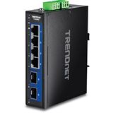 TrendNet 6-Port Industrial 2.5G DIN-Rail Switch with 10G SFP TrendNet 6-Port Industrial 2.5G DIN-Rail Switch with 10G SFP