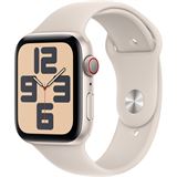 Apple Watch SE 44 mm Aluminium (GPS+Cellular) Sportarmband S/M