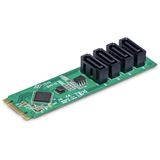 StarTech 4-Port M.2 to SATA Adapter Card, M.2 PCIe 3.0 to SATA