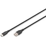 (&euro;4,45*/1m) 2.00m Digitus USB-C Anschlusskabel USB A Stecker auf