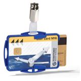 DURABLE Ausweishalter f&uuml;r 2 Karten blau 25 St.