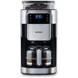 Severin KA4813 Filterkaffeemaschine mit Mahlwerk, schwarz/edelstahl