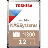 12TB Toshiba N300 Bulk HDWG51CUZSVA 512MB 3.5" (8.9cm) SATA 6Gb/s