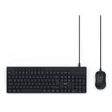 hama CKM-200 Tastatur-Maus-Set kabelgebunden schwarz