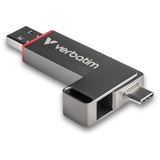 1TB VERBATIM USB 3.2 Stick Dual, QuickStick Typ-A-C, (R) 550MB/s, (W)