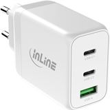 InLine USB PD Netzteil, GaN Ladegerät, 3-Port, Dual USB-C+USB-A, InLine USB PD Netzteil, GaN Ladegerät, 3-Port, Dual USB-C+USB-A,