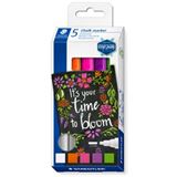 STAEDTLER Lumocolor chalk marker Kreidemarker farbsortiert 2,4 mm, 5 STAEDTLER Lumocolor chalk marker Kreidemarker farbsortiert 2,4 mm, 5