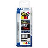 STAEDTLER Lumocolor chalk marker Kreidemarker farbsortiert 2,4 mm, 4 STAEDTLER Lumocolor chalk marker Kreidemarker farbsortiert 2,4 mm, 4