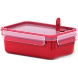 emsa Mikrowellendose CLIP & MICRO rot 1,0 l, 1 St.