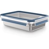 emsa Frischhaltedose CLIP & CLOSE 6,0 cm hoch silber, blau, 1 St. emsa Frischhaltedose CLIP & CLOSE 6,0 cm hoch silber, blau, 1 St.