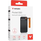 2TB Verbatim Pocket schwarz/orange Extern USB 3.2 (32197)