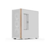 AeroCool D501A Midi Tower ohne Netzteil weiss/holz