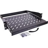 InLine 19" Fachboden ausziehbar, 350mm, 30kg, 2HE, RAL 9005 InLine 19" Fachboden ausziehbar, 350mm, 30kg, 2HE, RAL 9005