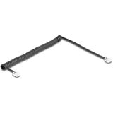 (&euro;3,95*/1m) 2.00m Delock Telefon Spiralkabel RJ11 Stecker auf