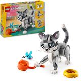LEGO Creator 3in1 31163 Graue Katze - Modell umbaubar in Hund oder