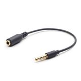 Gembird Audio Crossover 3,5mm Klinke Stecker auf Klinke Buchse Schwarz