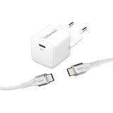 Intenso W30C + C315C USB-C Kabel GaN-Ladeadapter weiß, 30 Watt Intenso W30C + C315C USB-C Kabel GaN-Ladeadapter weiß, 30 Watt