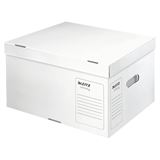 LEITZ 10 Archivcontainer Infinity L wei&szlig; 42,0 x 35,0 x 26,5 cm