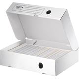 LEITZ 10 Archivboxen Infinity wei&szlig; 25,5 x 33,0 x 8,0 cm