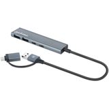 Manhattan 4-Port USB A/C Hub 2x USB-A 2x USB-C Ports
