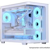 AeroCool P500C Midi Tower ohne Netzteil weiss