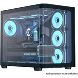 AeroCool P500C Midi Tower ohne Netzteil schwarz