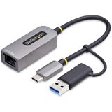 StarTech 2.5GbE USB-C to Ethernet Adapter with USB-A Converter -