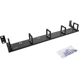 InLine 19" Kabelführungspanel, 5 Kunststoffbügel