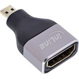 InLine HDMI Adapter, HDMI A Buchse / Micro HDMI D Stecker, 8K UHD