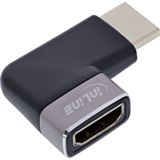 InLine HDMI Adapter, HDMI A Stecker / Buchse, 90° rechts, 8K UHD