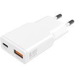 4smarts Netzladegerät PDPlug Slim Duos 30W GaN 1C+1A weiß