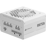 Hersteller: Corsair
Modellserie: RMe Series 2025 RM750e White
Leistung: 750 Watt
K�hlung: semi-passiv
Spezifikation: ATX 3.1
Effizienz (bei 230V): >91%
80 Plus Zertifikat: 80+ Gold
+3,3V: 20 Ampere
+5V: 20 Ampere
+5Vsb: 3 Ampere
+12V: 54.2 Ampere
Anschl�sse: 1x ATX 20/24pol / 2x ATX 12V 4/8pol / 3x 
PCI Express 6+2pol / 1x 16-Pin PCIe 5.1 / 6x SATA / 
2x IDE
Kabelmanagement: Modular
Besonderheiten: ErP Lot 6 / Haswell C6/C7 Low-
Power States